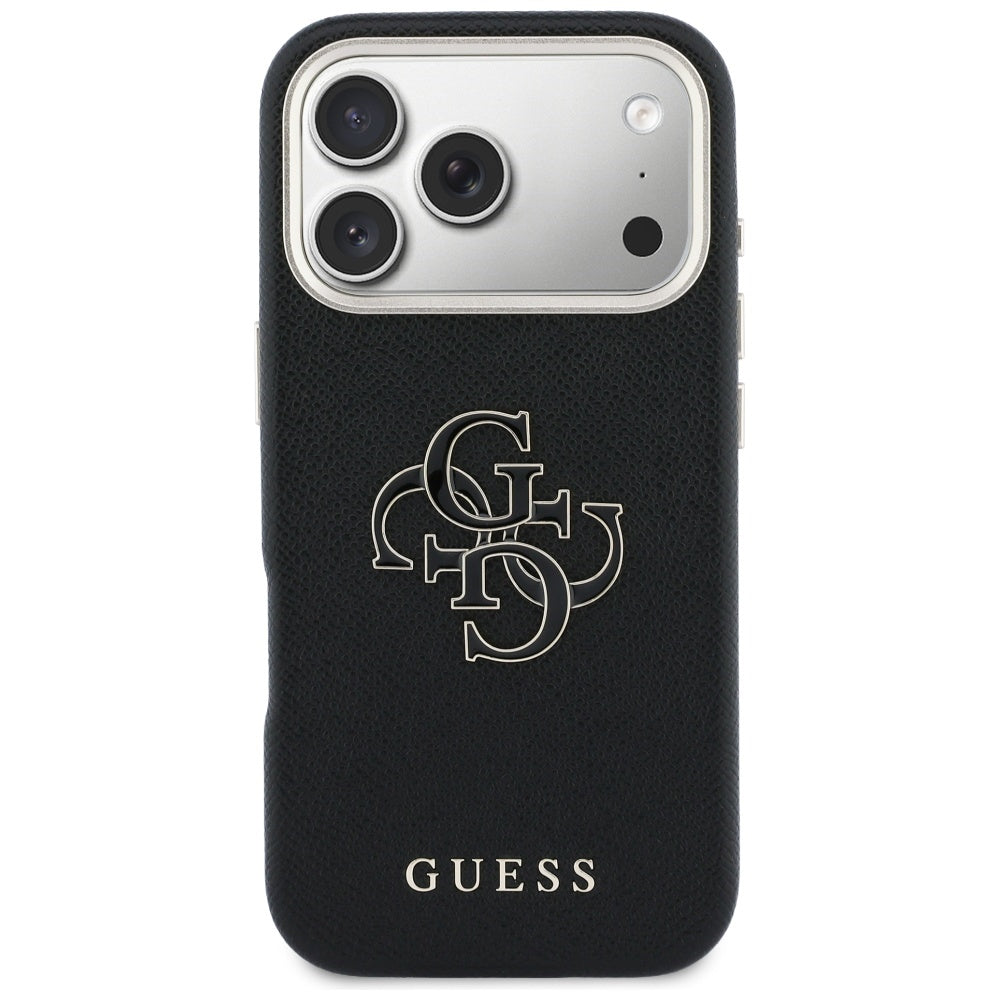 Ovitek za Apple iPhone 17 Pro Max, Guess, Resin Logo, Črna