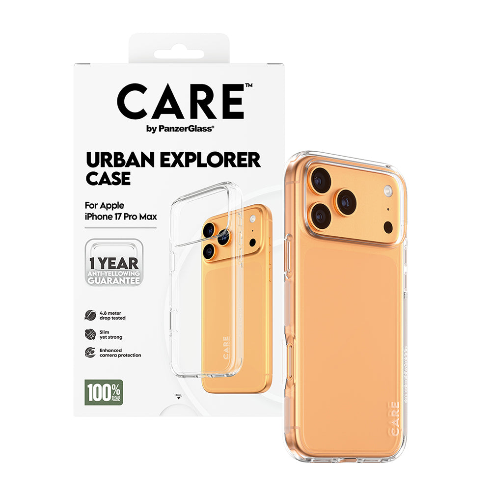 Ovitek za Apple iPhone 17 Pro Max, PanzerGlass, Care Urban Explorer, Prozoren