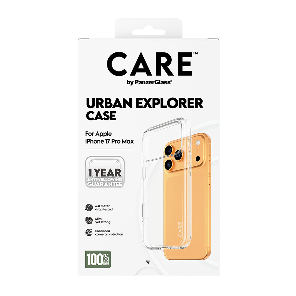 Ovitek za Apple iPhone 17 Pro Max, PanzerGlass, Care Urban Explorer, Prozoren