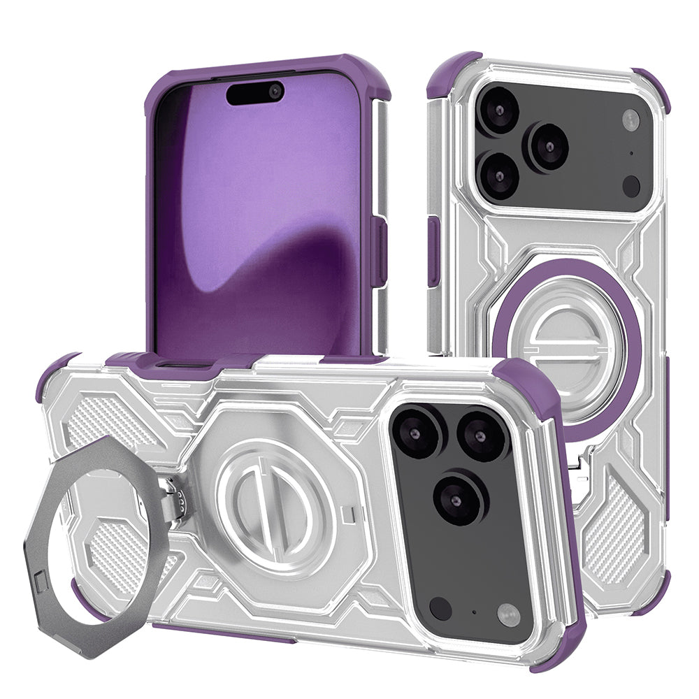 Ovitek za Apple iPhone 17 Pro Max, Techsuit, Carbon Shield Pro, Vijolična