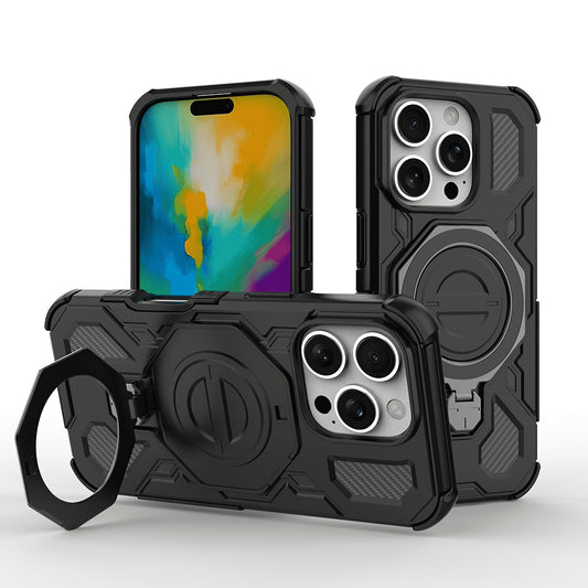 Ovitek za Apple iPhone 17 Pro Max, Techsuit, Carbon Shield Pro, Črn