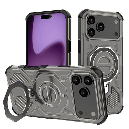 Ovitek za Apple iPhone 17 Pro Max, Techsuit, Carbon Shield Pro, Svetlo črna