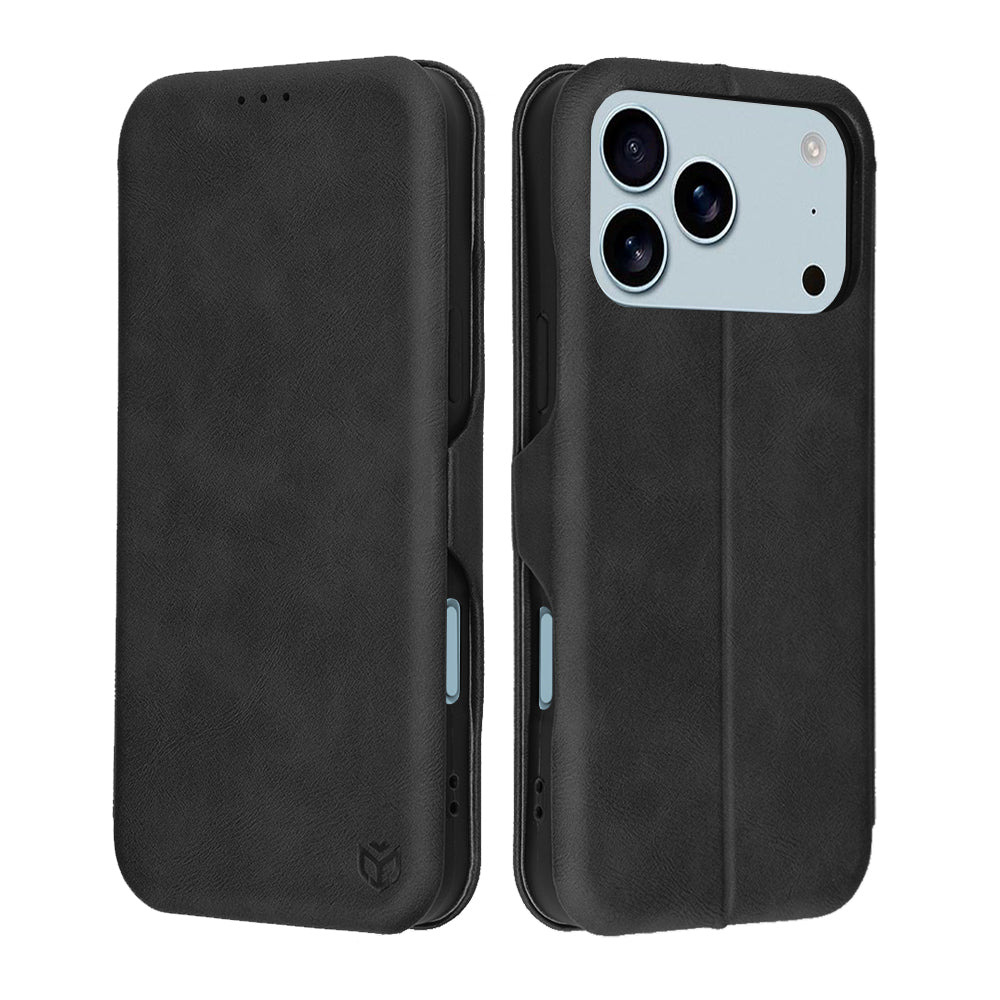 Ovitek za Apple iPhone 17 Pro Max, Techsuit, Safe Wallet Plus, Črn