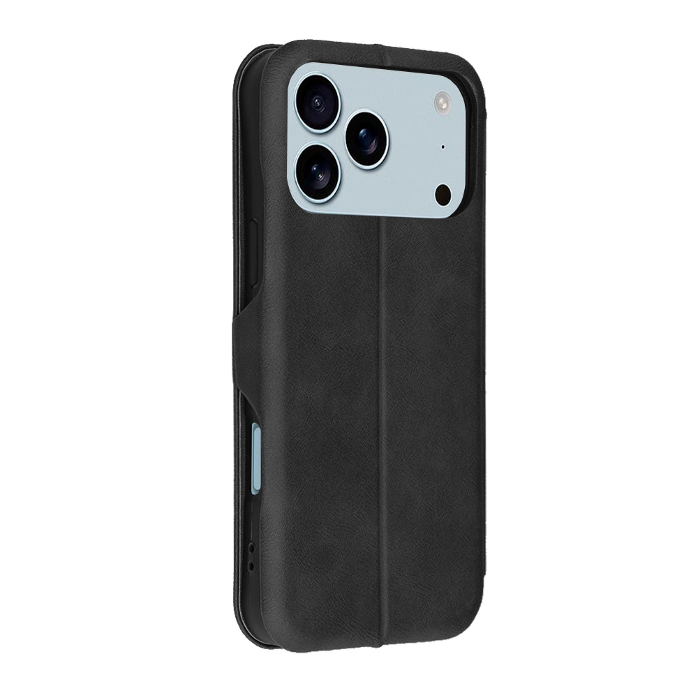 Ovitek za Apple iPhone 17 Pro Max, Techsuit, Safe Wallet Plus, Črn
