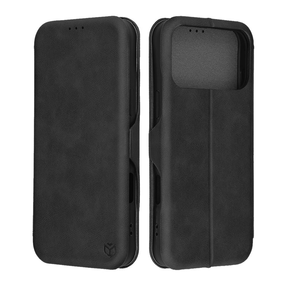 Ovitek za Apple iPhone 17 Pro Max, Techsuit, Safe Wallet Plus, Črn