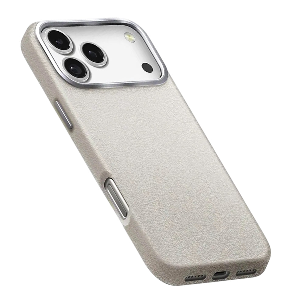 Ovitek za Apple iPhone 17 Pro Max, UNIQ, Lyden Leatherette, Siv