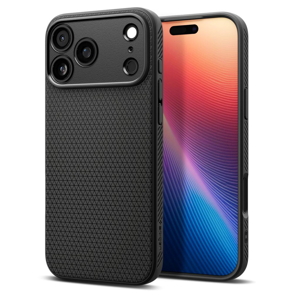 Ovitek za Apple iPhone 17 Pro, Spigen, Liquid Air, Mat Črna ACS10331