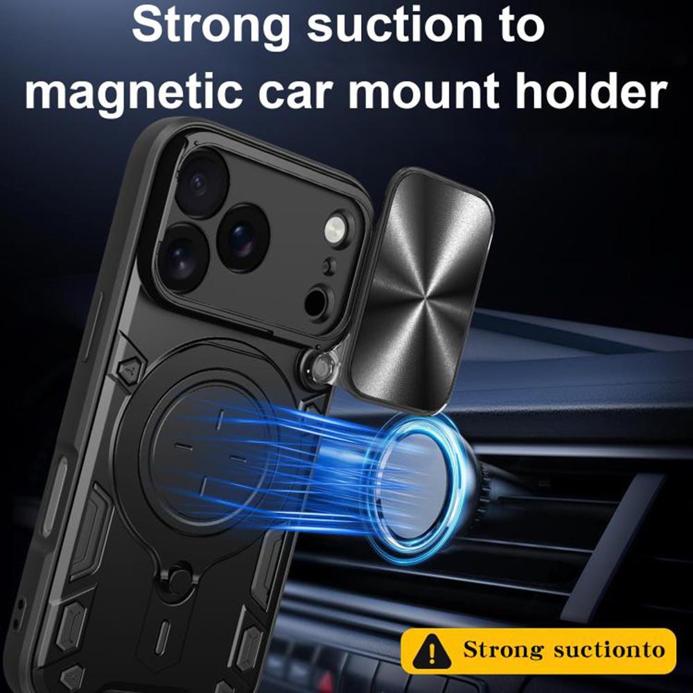 Case for Apple iPhone 17 Pro, Techsuit, CamGuard Pro, Black