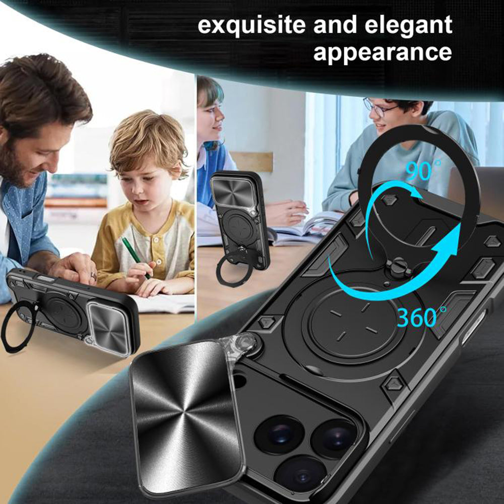 Case for Apple iPhone 17 Pro, Techsuit, CamGuard Pro, Black