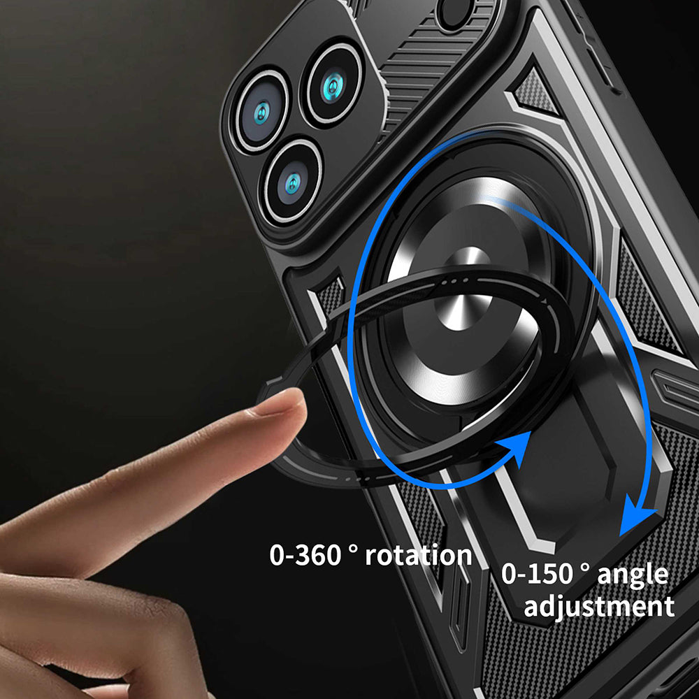 Case for Apple iPhone 17 Pro, Techsuit, RuggedCam, Black