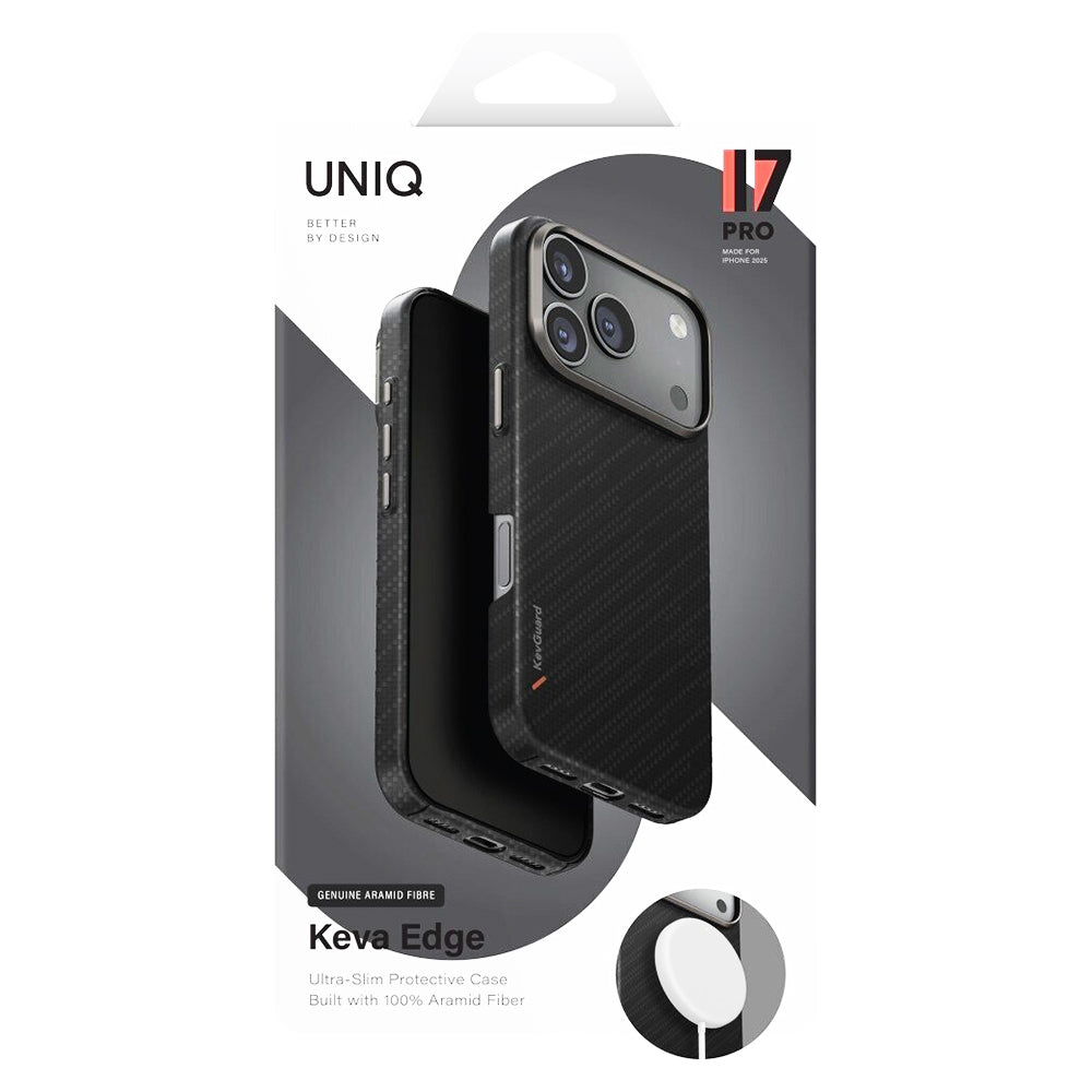 Ovitek MagSafe za Apple iPhone 17 Pro, UNIQ, Keva MagClick, Temno Siv