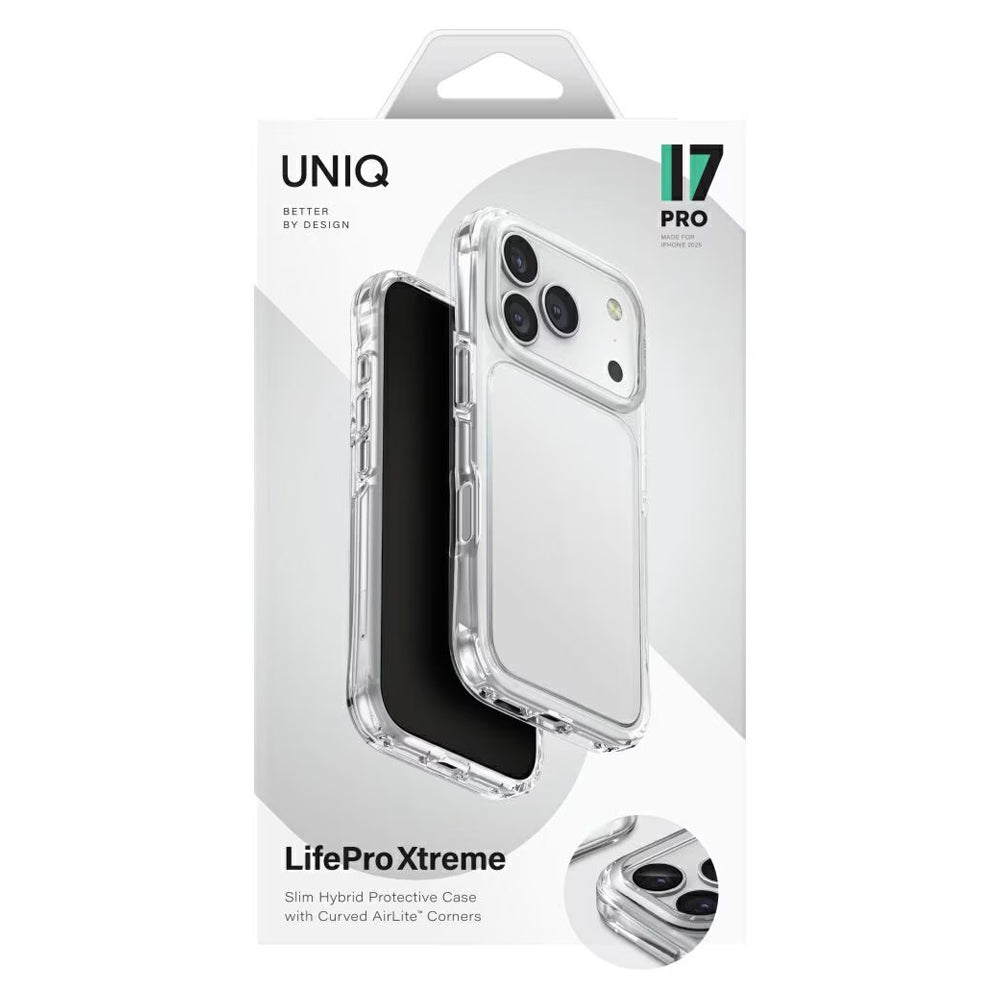 Ovitek za Apple iPhone 17 Pro, UNIQ, LifePro Xtreme, Prozoren