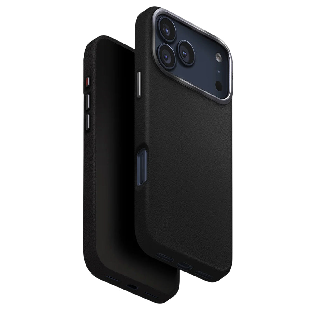 Ovitek za Apple iPhone 17 Pro, UNIQ, Lyden Leatherette, črn