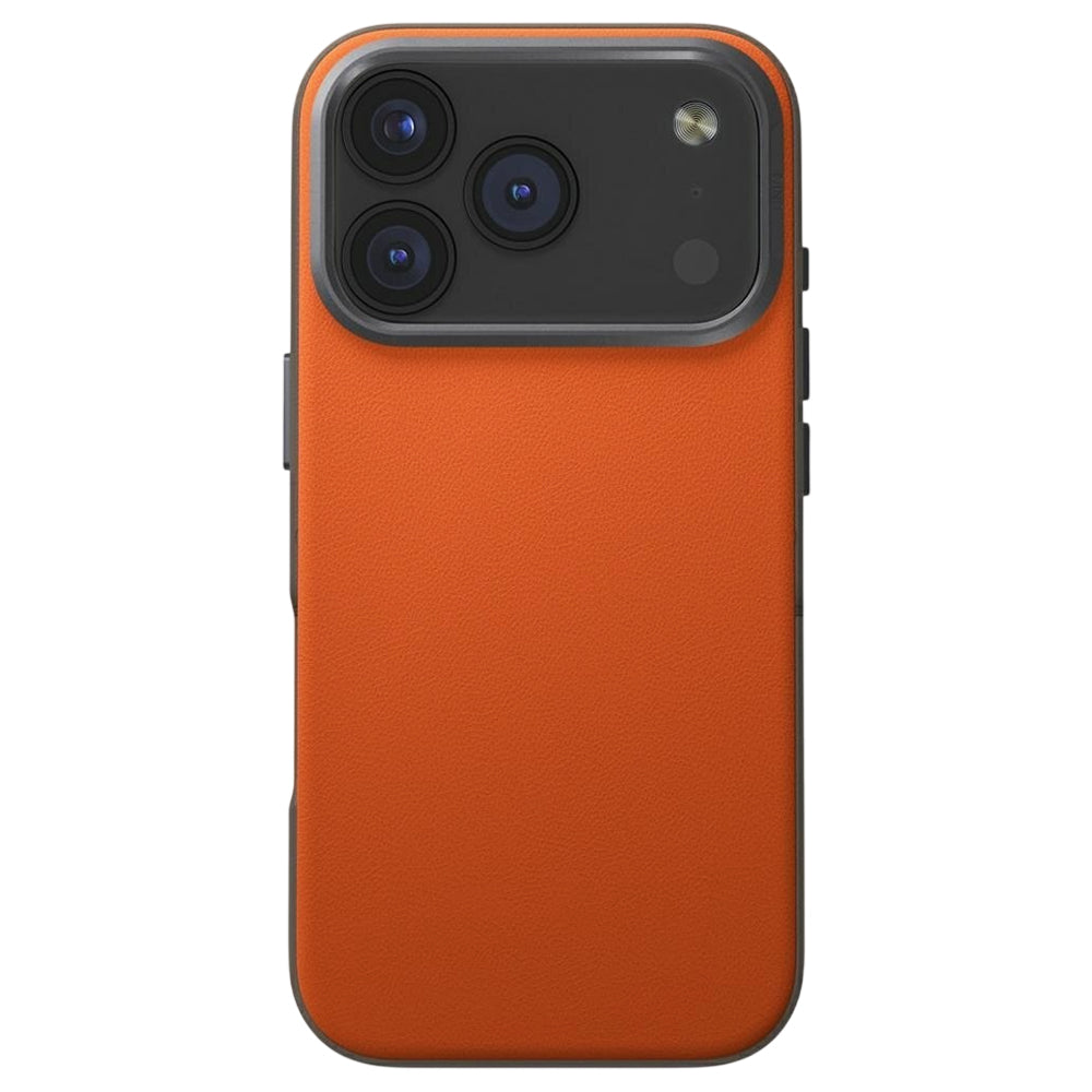 Ovitek za Apple iPhone 17 Pro, UNIQ, Lyden Leatherette, Bež Oranžna