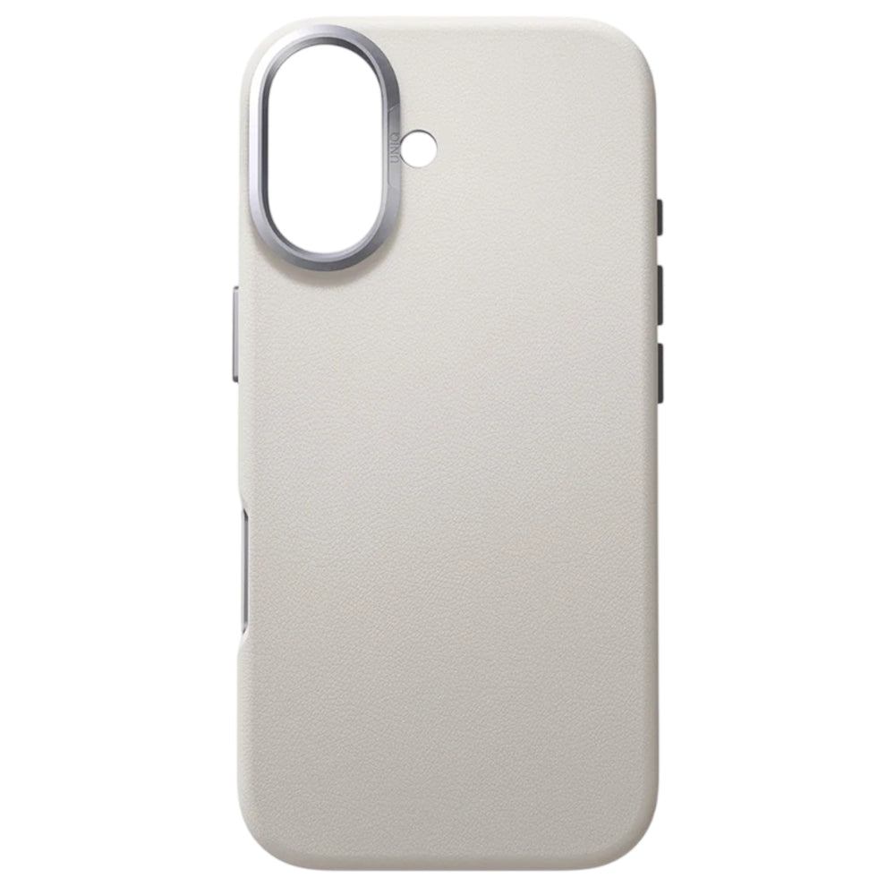 Ovitek za Apple iPhone 17, UNIQ, Lyden Leatherette, Siv