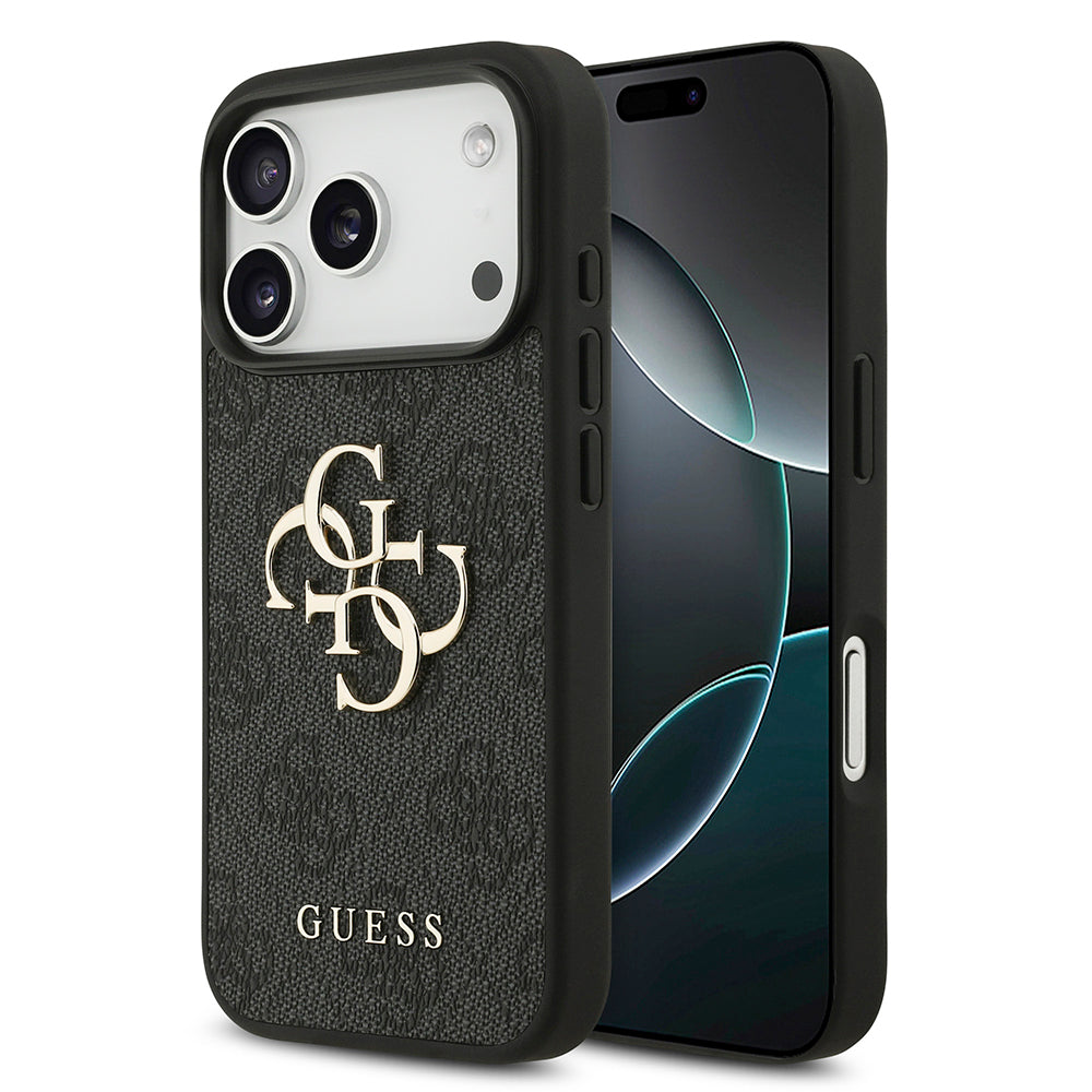 Ovitek za Apple iPhone 18 Pro / 17 Pro, Guess, 4G Big Logo, Črn