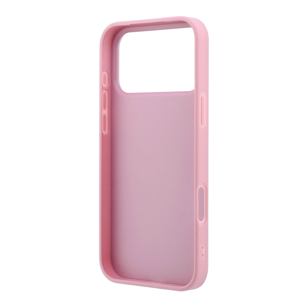 Ovitek za Apple iPhone 18 Pro / 17 Pro, Guess, Fixed Glitter Big 4G, roza