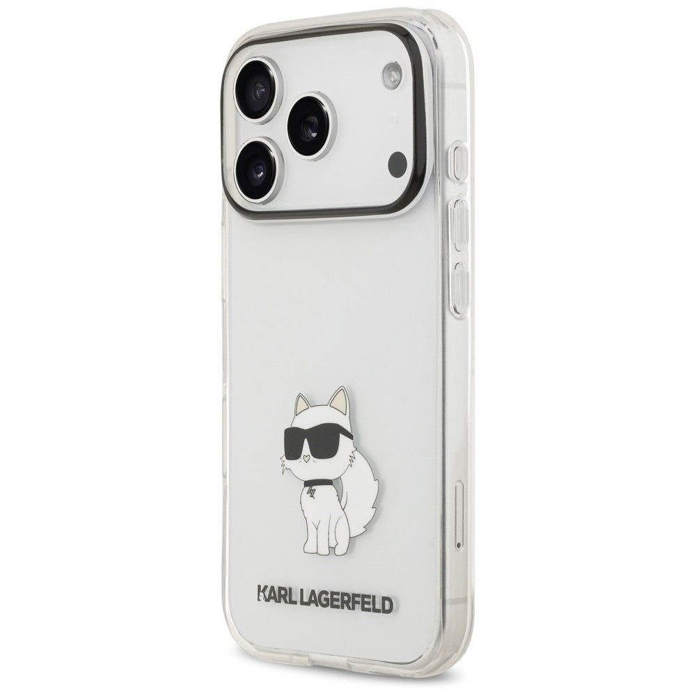 Ovitek za Apple iPhone 18 Pro / 17 Pro, Karl Lagerfeld, IML Choupette NFT, prozoren