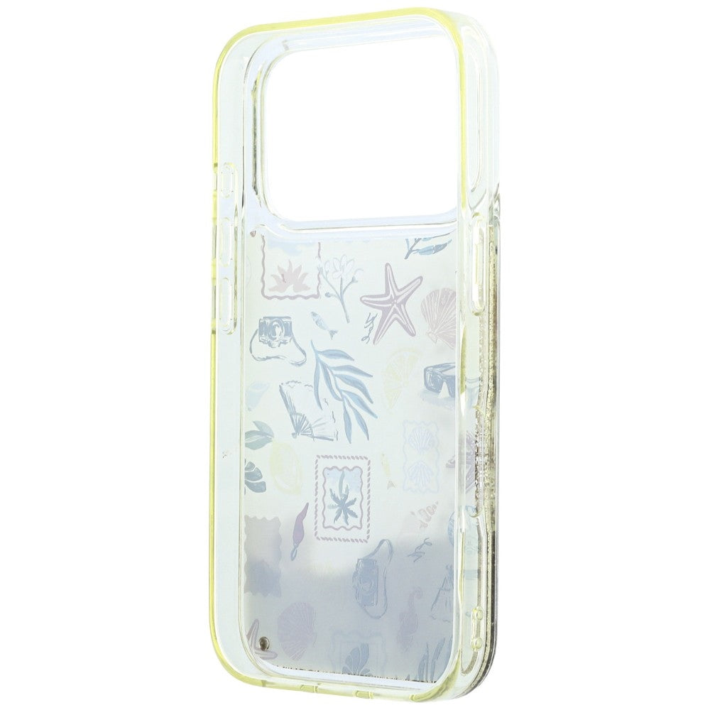 Ovitek za Apple iPhone 18 Pro / 17 Pro, Karl Lagerfeld, Liquid Glitter Beach and Sand, bež