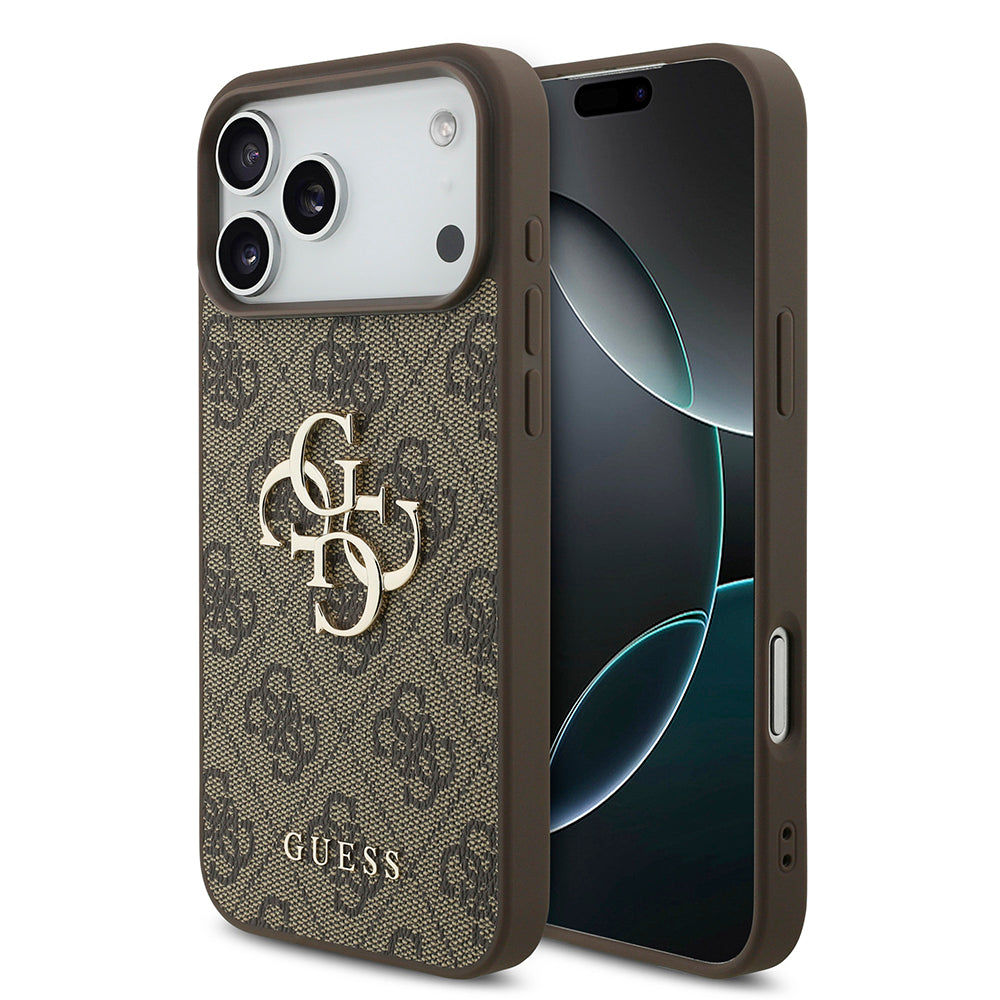 Ovitek za Apple iPhone 18 Pro Max / 17 Pro Max, Guess, 4G Big Logo, rjav