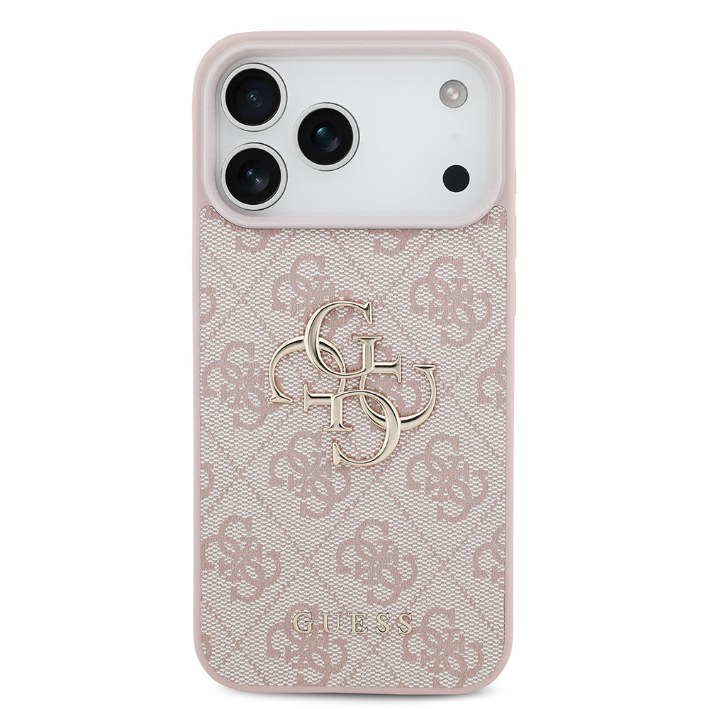 Ovitek za Apple iPhone 18 Pro Max / 17 Pro Max, Guess, 4G Big Logo, Roza