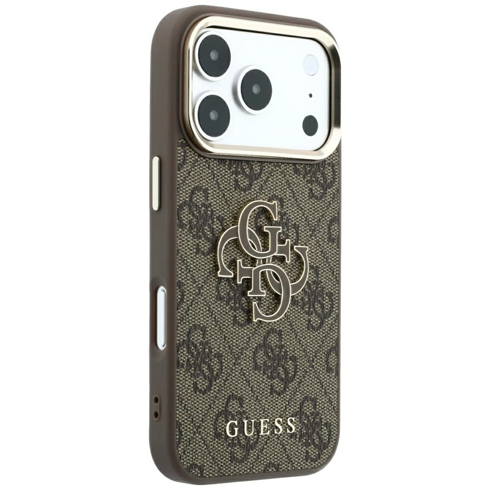 Ovitek za Apple iPhone 18 Pro Max / 17 Pro Max, Guess, 4G Big Resin Logo, rjav