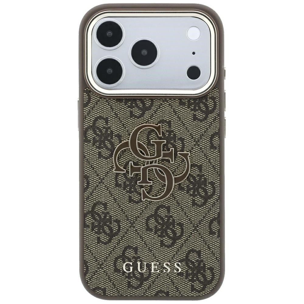 Ovitek za Apple iPhone 18 Pro Max / 17 Pro Max, Guess, 4G Big Resin Logo, rjav