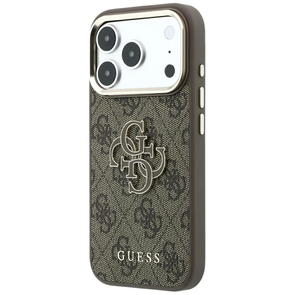 Ovitek za Apple iPhone 18 Pro Max / 17 Pro Max, Guess, 4G Big Resin Logo, rjav