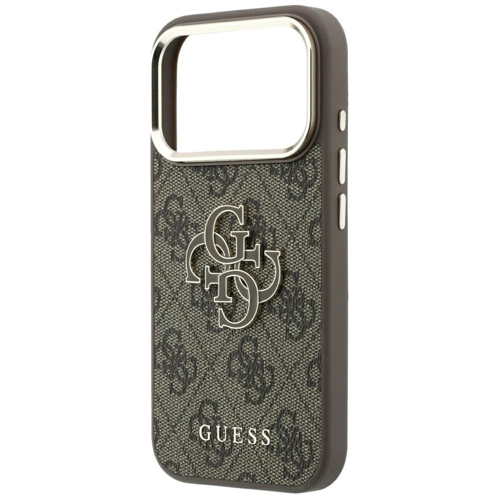 Ovitek za Apple iPhone 18 Pro Max / 17 Pro Max, Guess, 4G Big Resin Logo, rjav