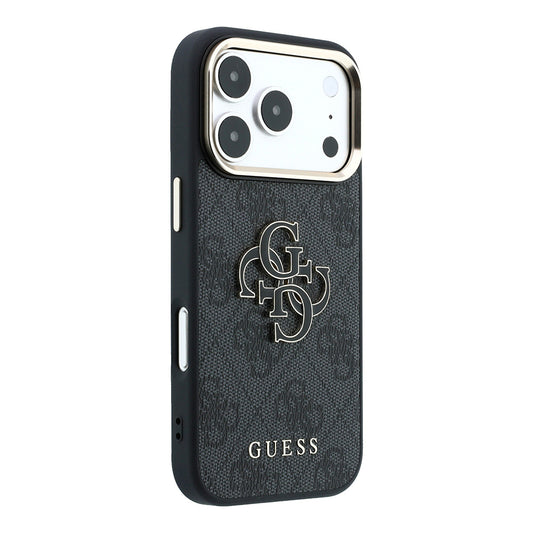 Ovitek za Apple iPhone 18 Pro Max / 17 Pro Max, Guess, 4G Big Resin Logo, Črn