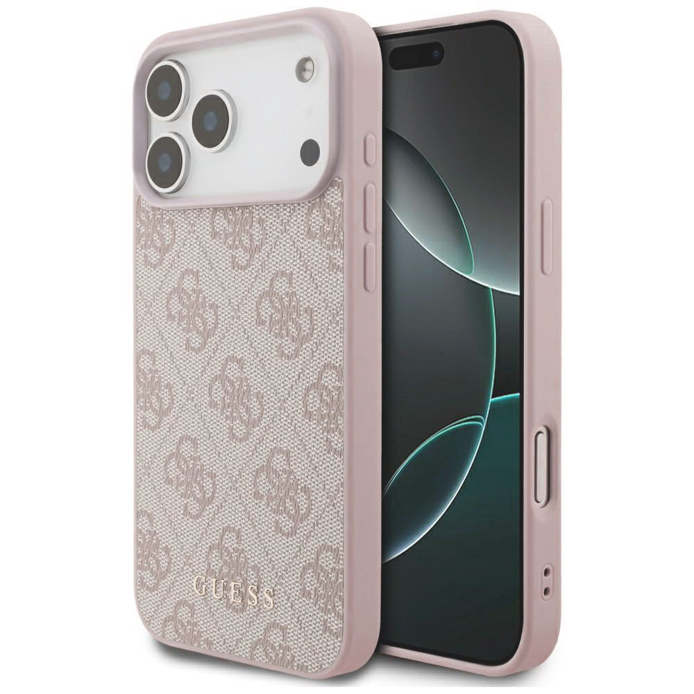 Ovitek za Apple iPhone 18 Pro Max / 17 Pro Max, Guess, 4G Classic Logo, Roza