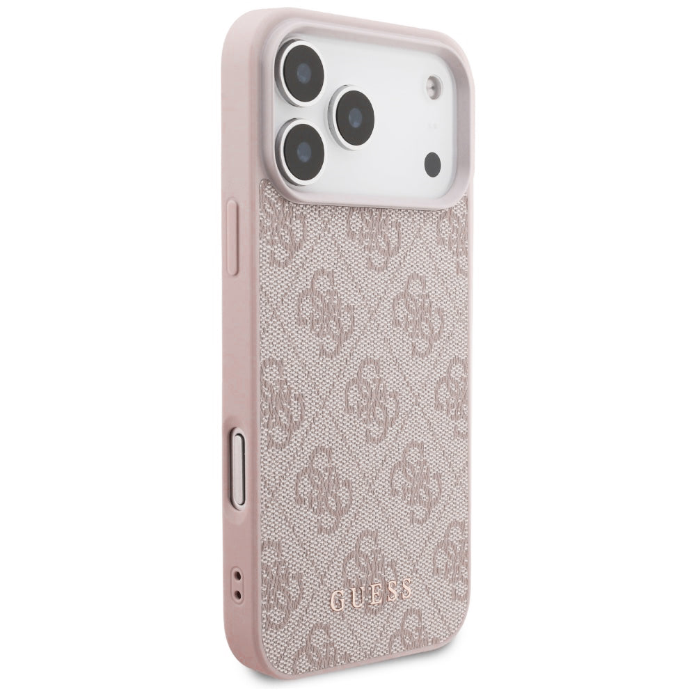 Ovitek za Apple iPhone 18 Pro Max / 17 Pro Max, Guess, 4G Classic Logo, Roza