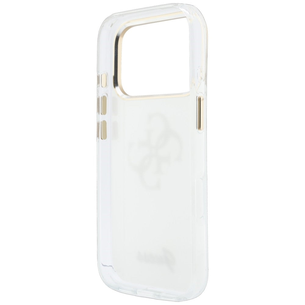 Ovitek za Apple iPhone 18 Pro Max / 17 Pro Max, Guess, IML 4G Metal Script, Bela