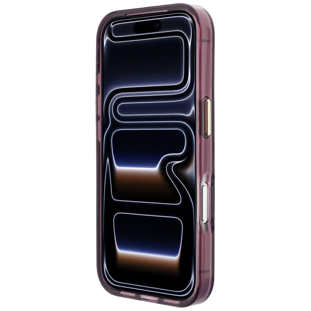 Ovitek za Apple iPhone 18 Pro Max / 17 Pro Max, Karl Lagerfeld, IML Big Signature Resin Logo Metal Frame, Vijolično rdeča