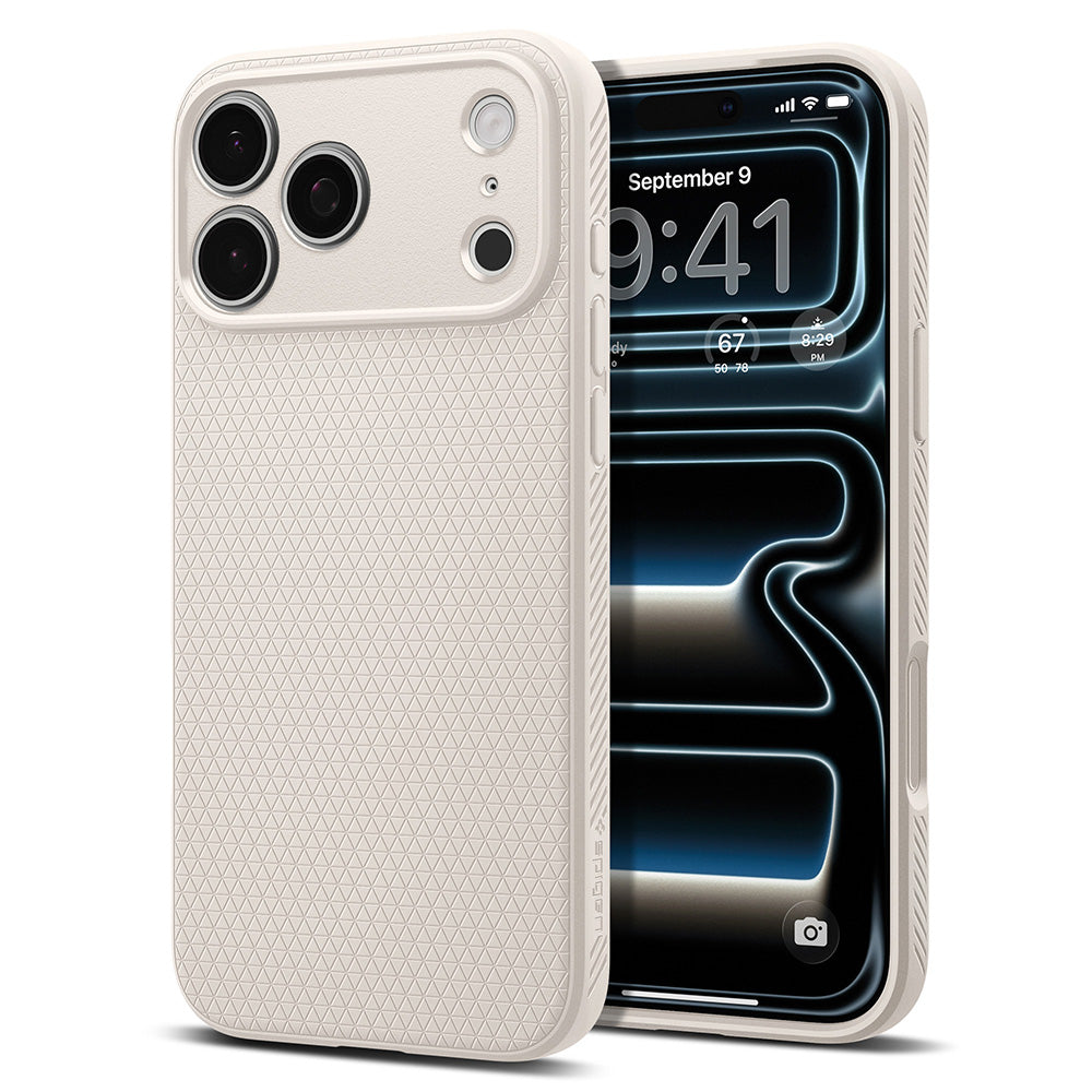 Ovitek za Apple iPhone 18 Pro Max / 17 Pro Max, Spigen, Liquid Air, Bež ACS12114