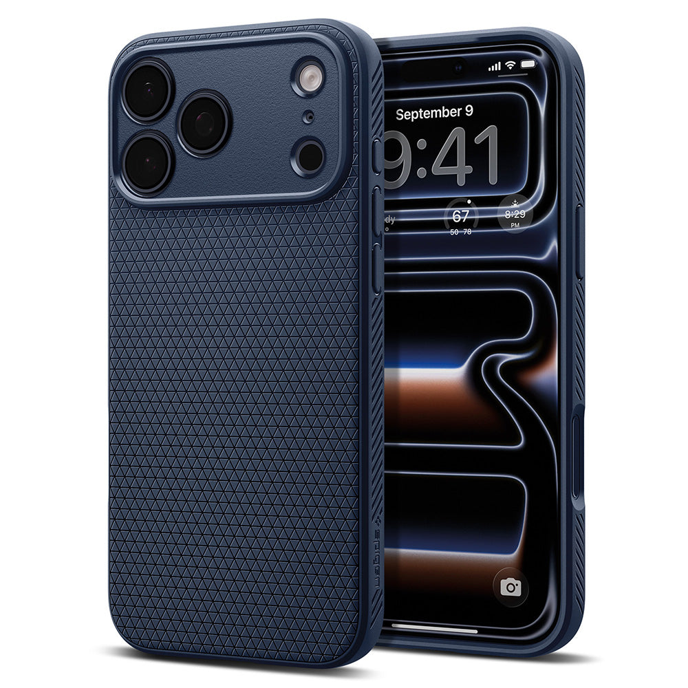 Ovitek za Apple iPhone 18 Pro Max / 17 Pro Max, Spigen, Liquid Air, Temno moder ACS12112