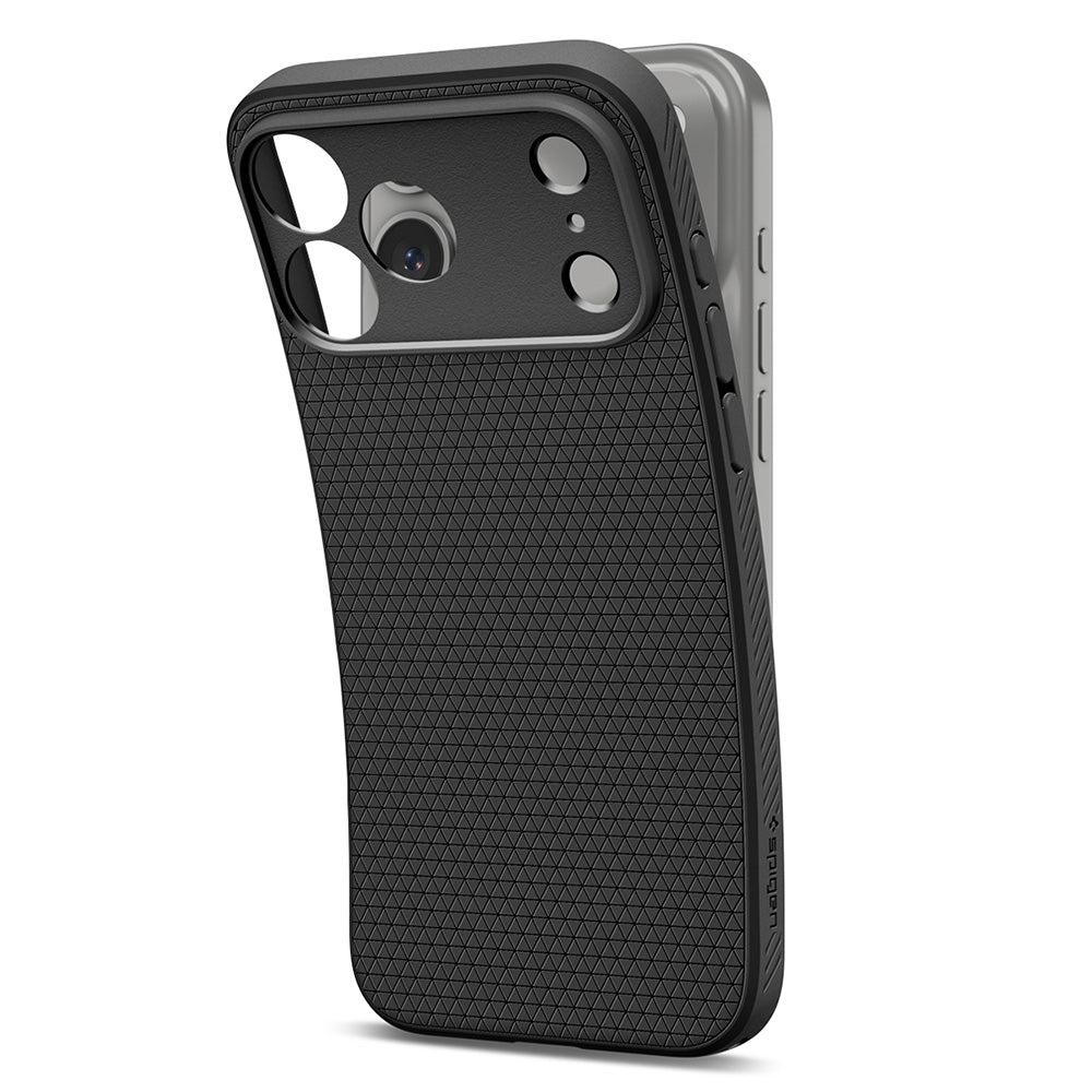 Ovitek za Apple iPhone 18 Pro Max / 17 Pro Max, Spigen, Liquid Air, mat črn ACS12111