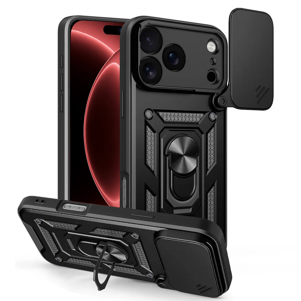 Ovitek za Apple iPhone 18 Pro Max / 17 Pro Max, Techsuit, CamShield, Črn