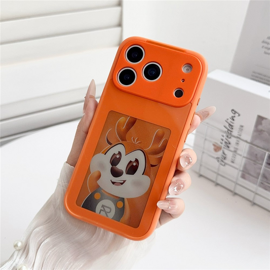 Ovitek za Apple iPhone 17 Pro, OEM, prilagojen E-Ink zaslon, oranžen