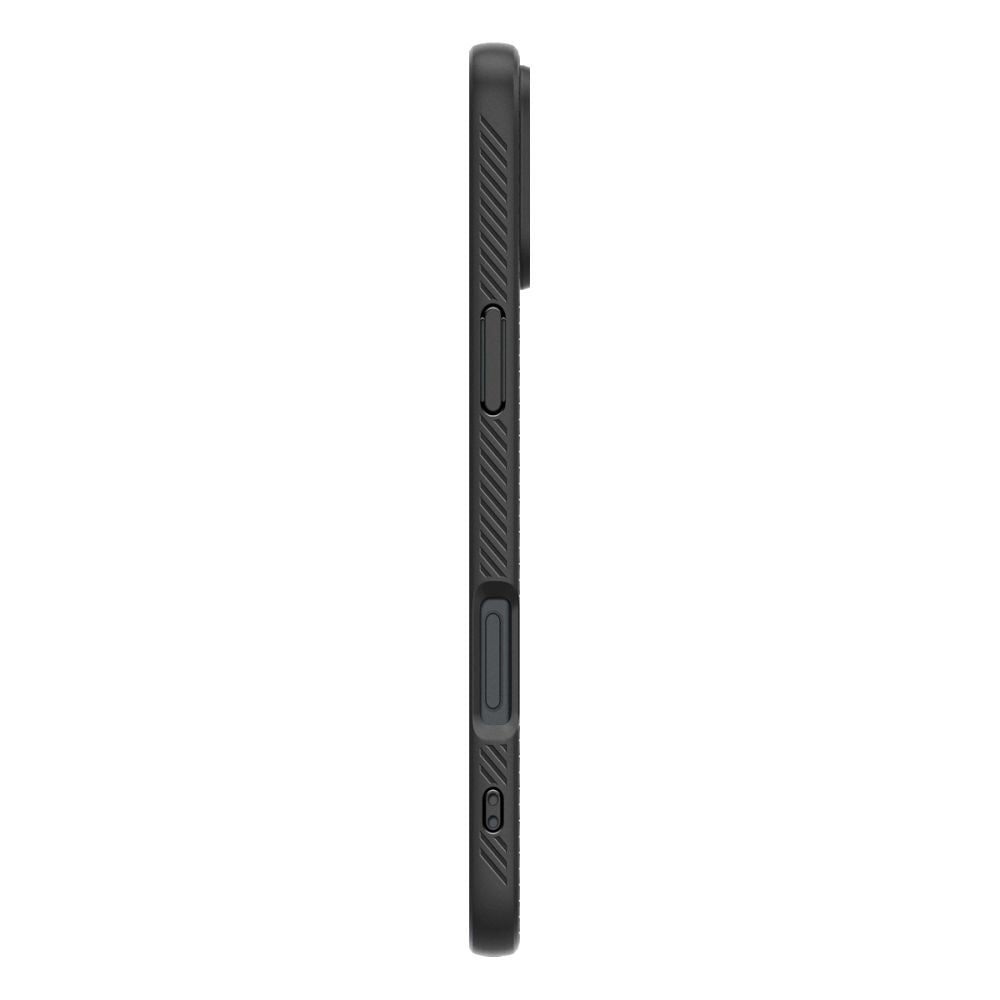 Ovitek za Apple iPhone 16, Spigen, Liquid Air, Mat Črn ACS08194