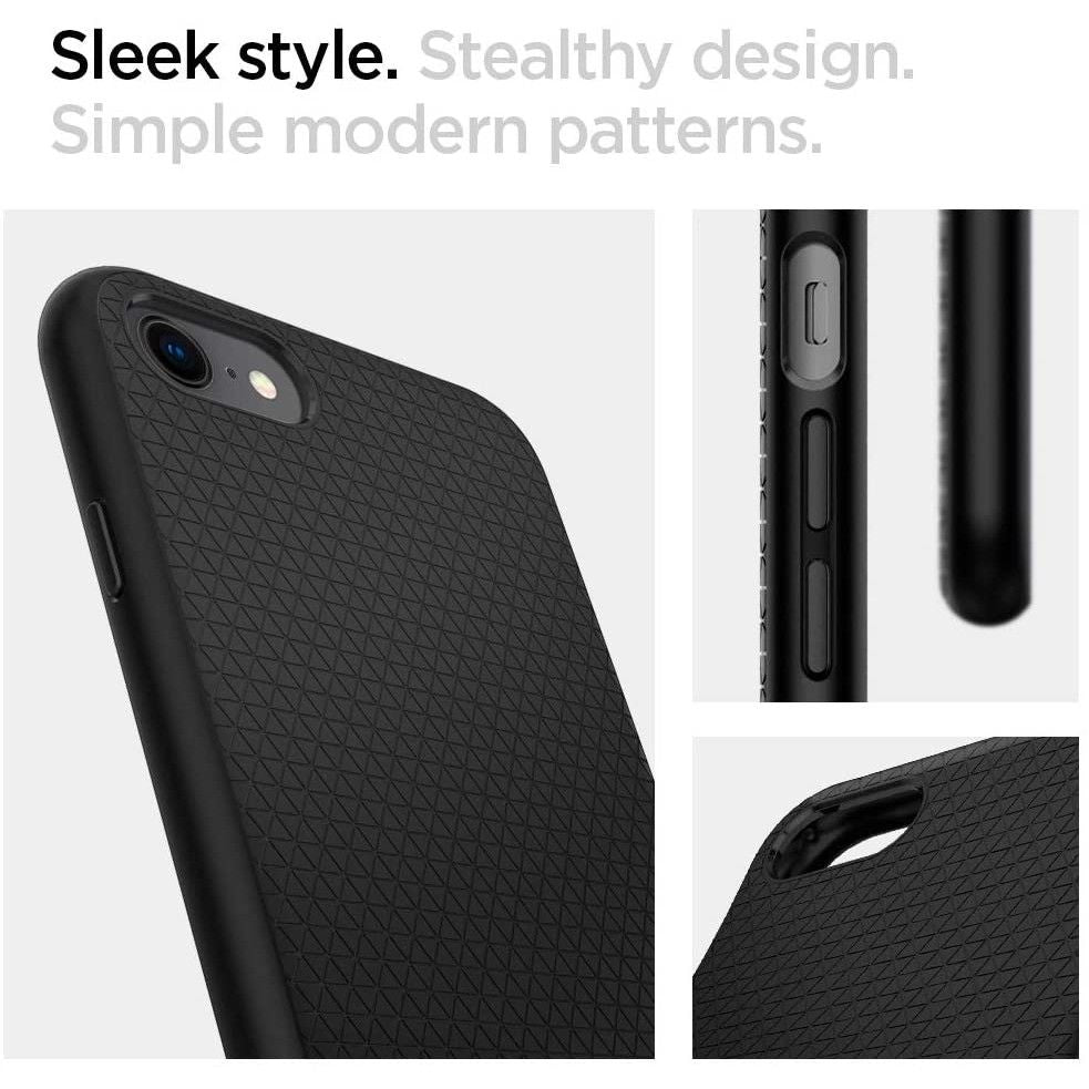 Ovitek za Apple iPhone SE (2022) / SE (2020) / 8 / 7, Spigen, Liquid Air, Črn 042CS20511