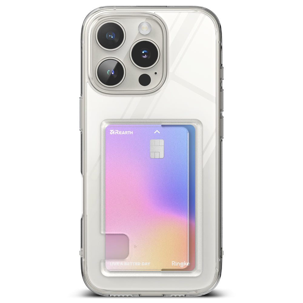 Ovitek za Apple iPhone 16 Pro Max, Ringke, Fusion Card, Prozoren