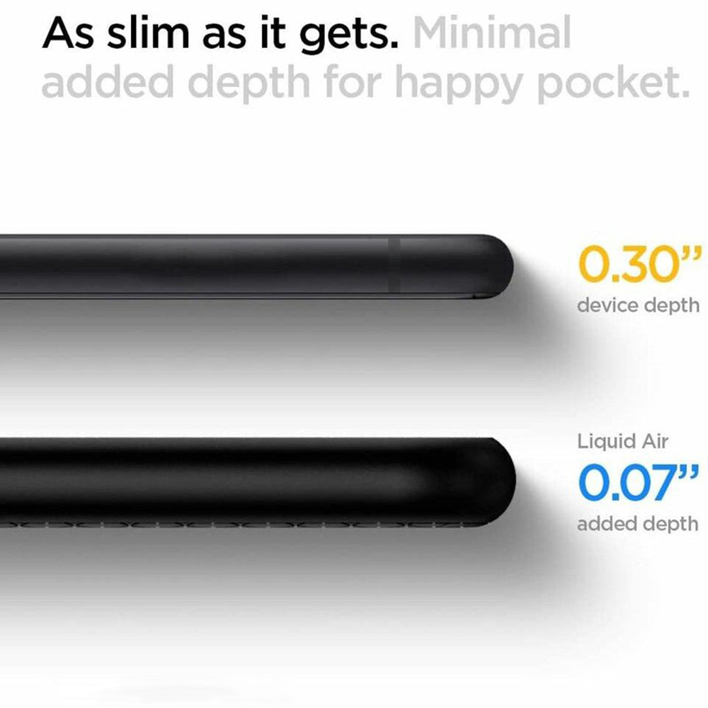 Ovitek za Apple iPhone SE (2022) / SE (2020) / 8 / 7, Spigen, Liquid Air, Črn 042CS20511