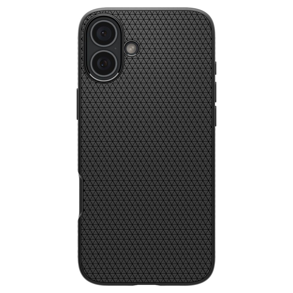 Ovitek za Apple iPhone 16, Spigen, Liquid Air, Mat Črn ACS08194
