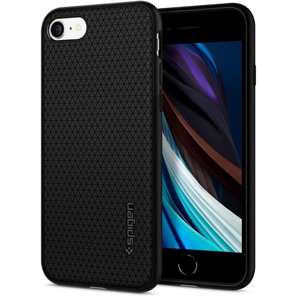 Ovitek za Apple iPhone SE (2022) / SE (2020) / 8 / 7, Spigen, Liquid Air, Črn 042CS20511