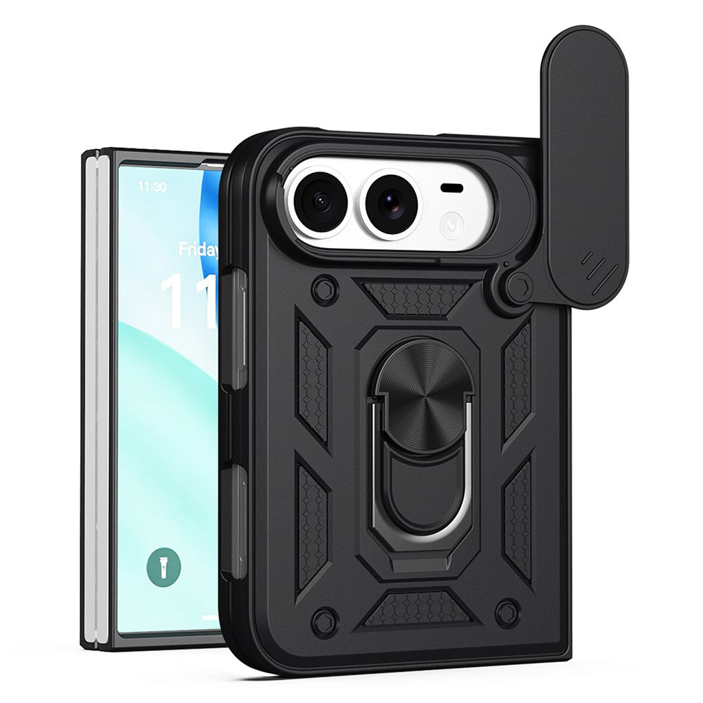 Ovitek za Apple iPhone Duo, Techsuit, CamShield, Črn