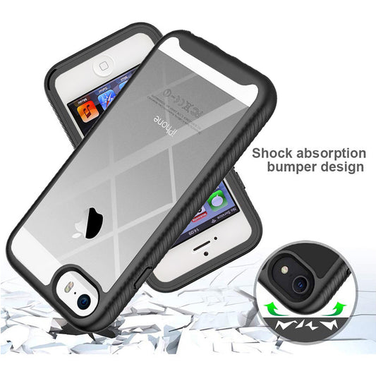 Ovitek za Apple iPhone SE (2016) / 5 / 5s, Techsuit, Defense360 Pro, Črn