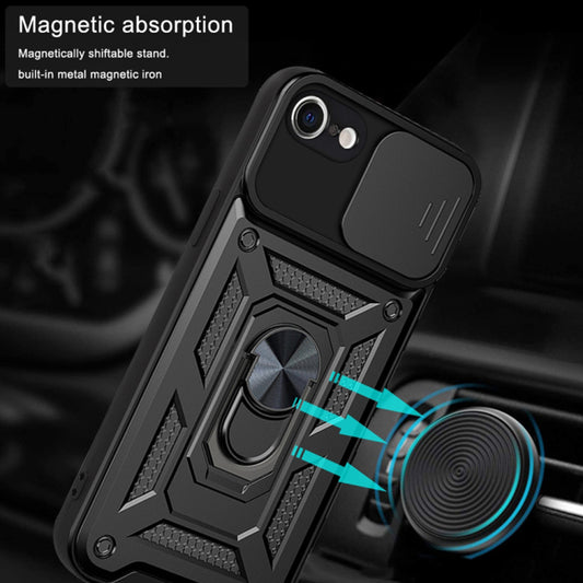 Case for Apple iPhone SE (2022) / SE (2020) / 8 / 7, Techsuit, CamShield, Black
