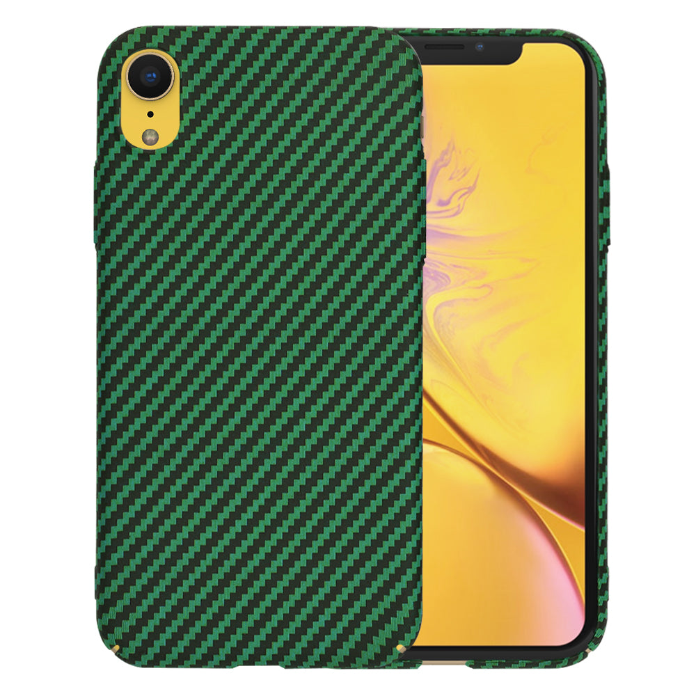 Ovitek za Apple iPhone XR, Techsuit, Carbonite FiberShell, Zelen