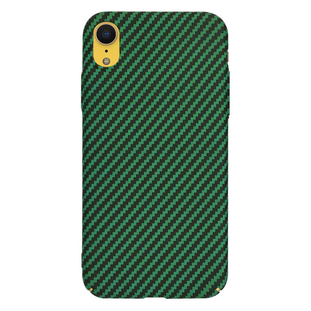 Ovitek za Apple iPhone XR, Techsuit, Carbonite FiberShell, Zelen